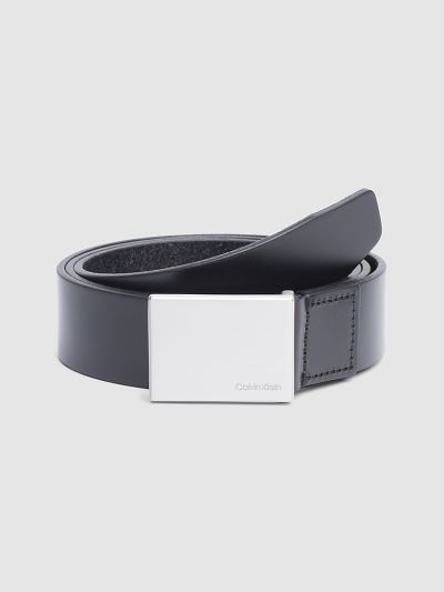Calvin Klein Táskák & Kiegészítők HU348864 | Calvin Klein Bőr Plaque Férfi Öv Fekete